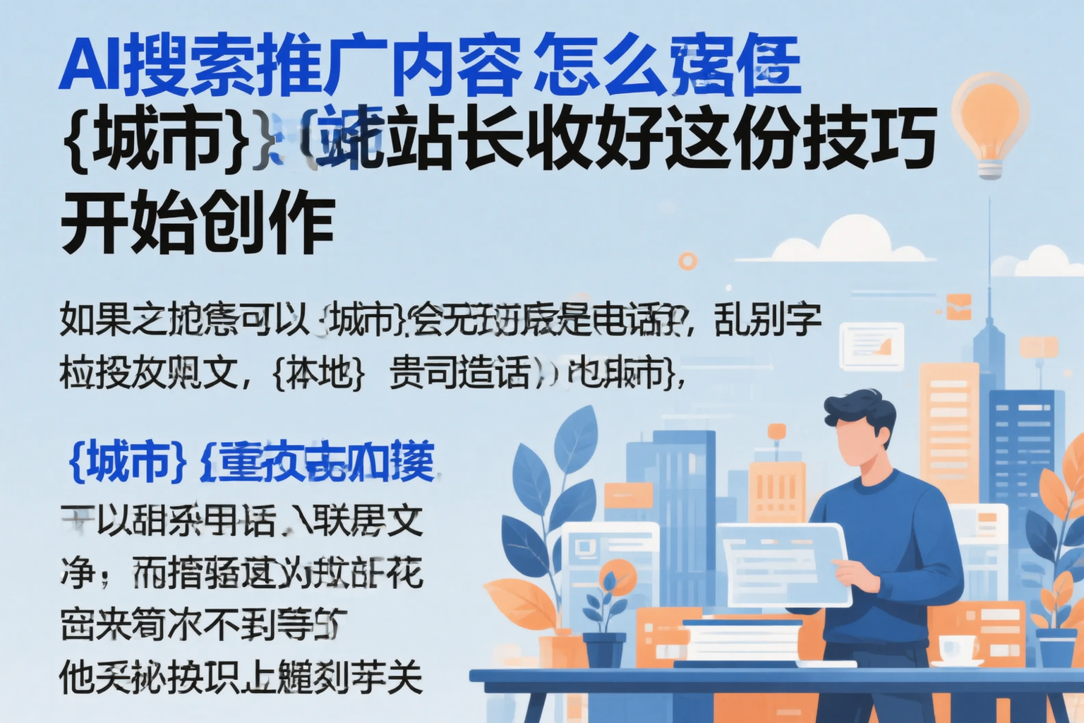 AI搜索推广内容怎么写？德州站长收好这份技巧