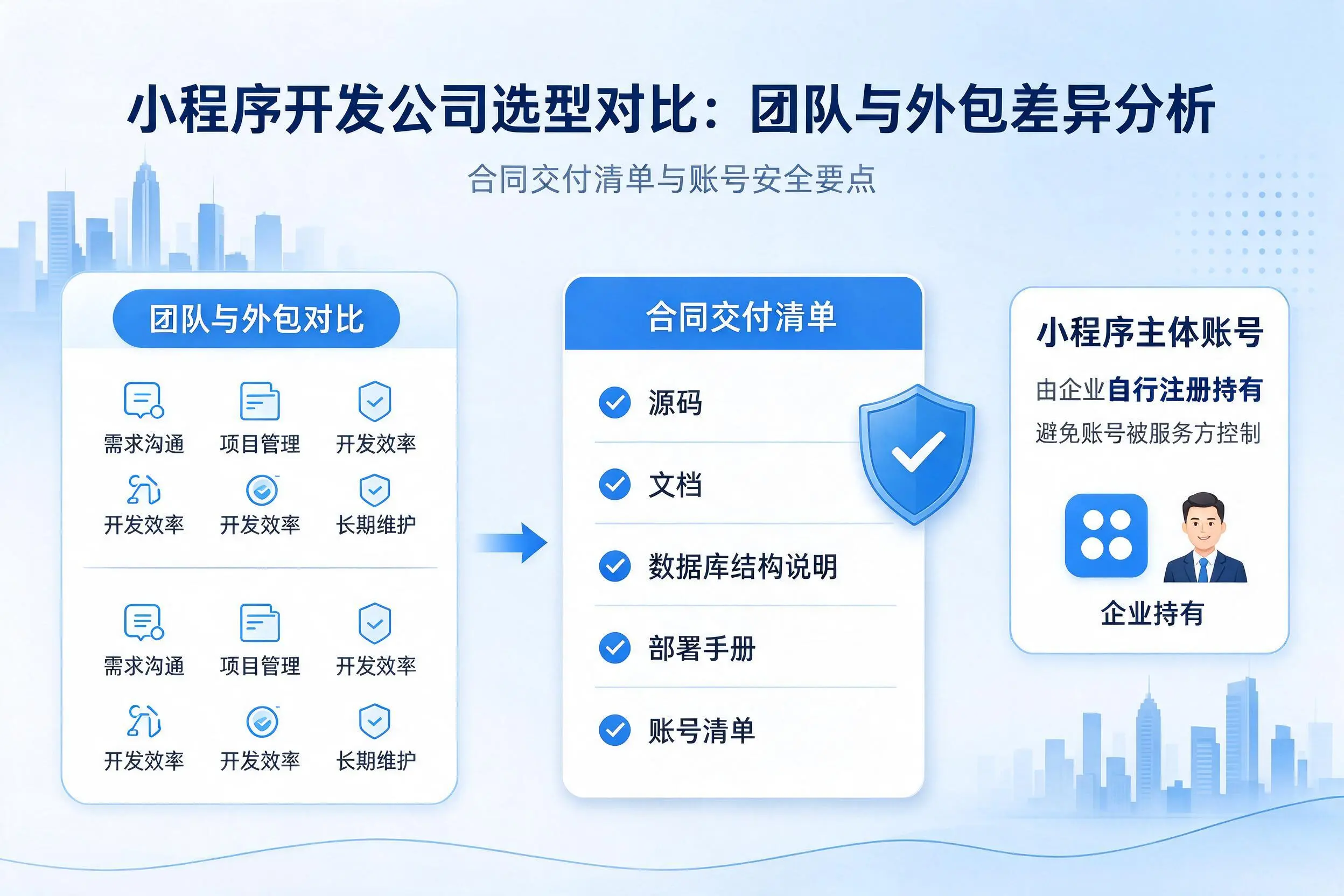 德州小程序开发公司选型对比:团队与外包差异分析