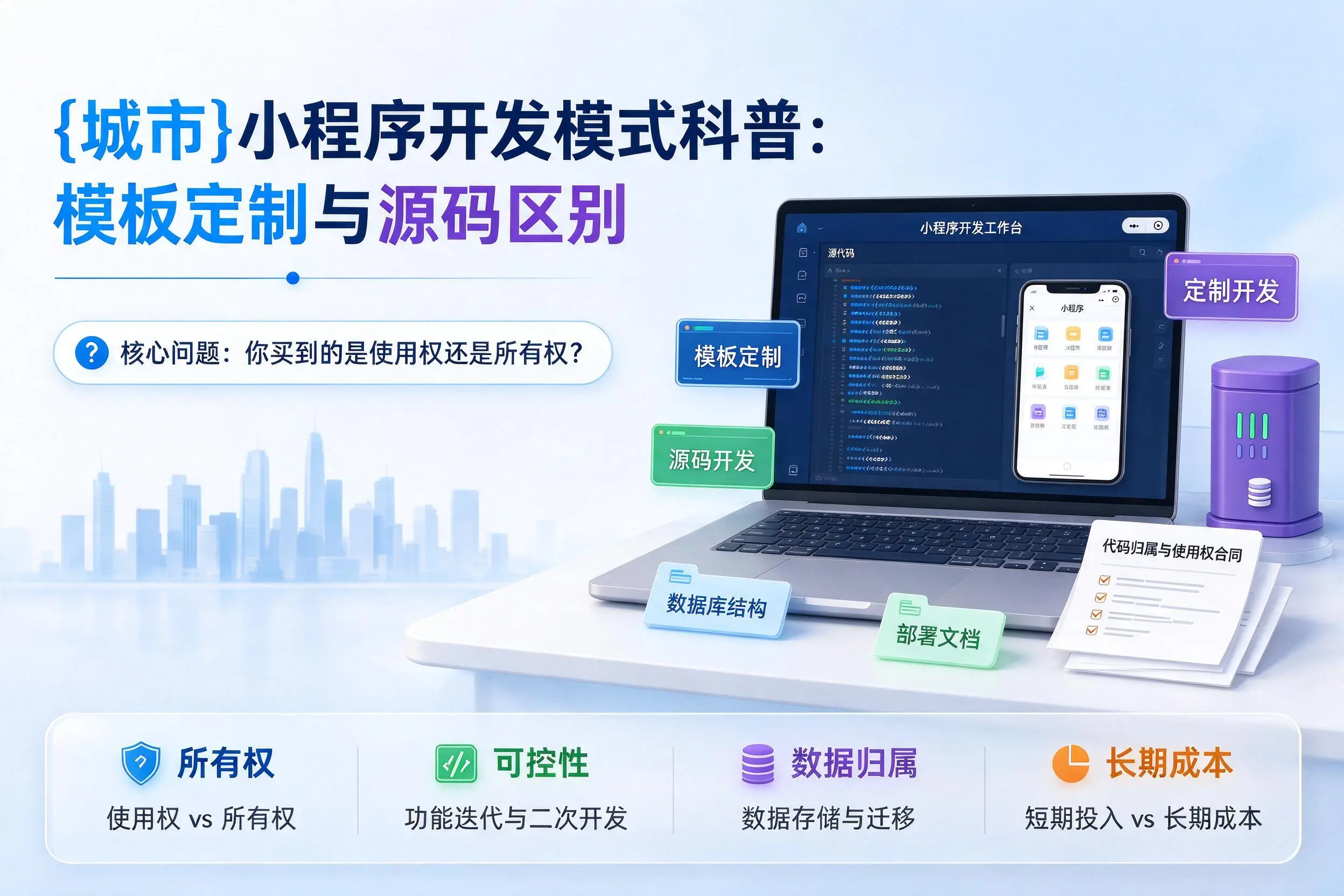 德州小程序开发模式科普：模板定制与源码区别