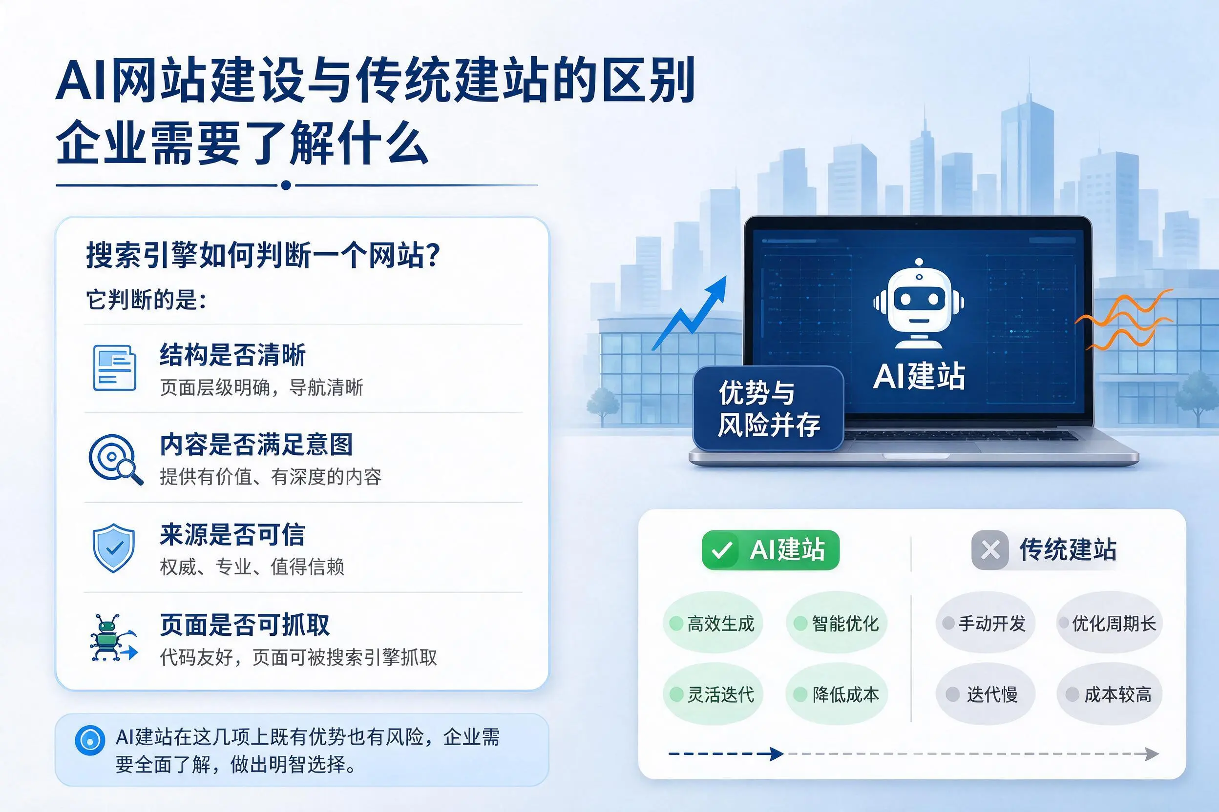 AI网站建设与传统建站的区别，德州企业需要了解什么