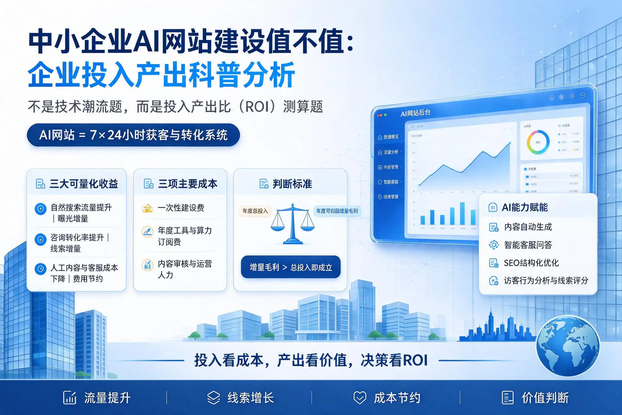 中小企业AI网站建设值不值:德州企业投入产出科普分析