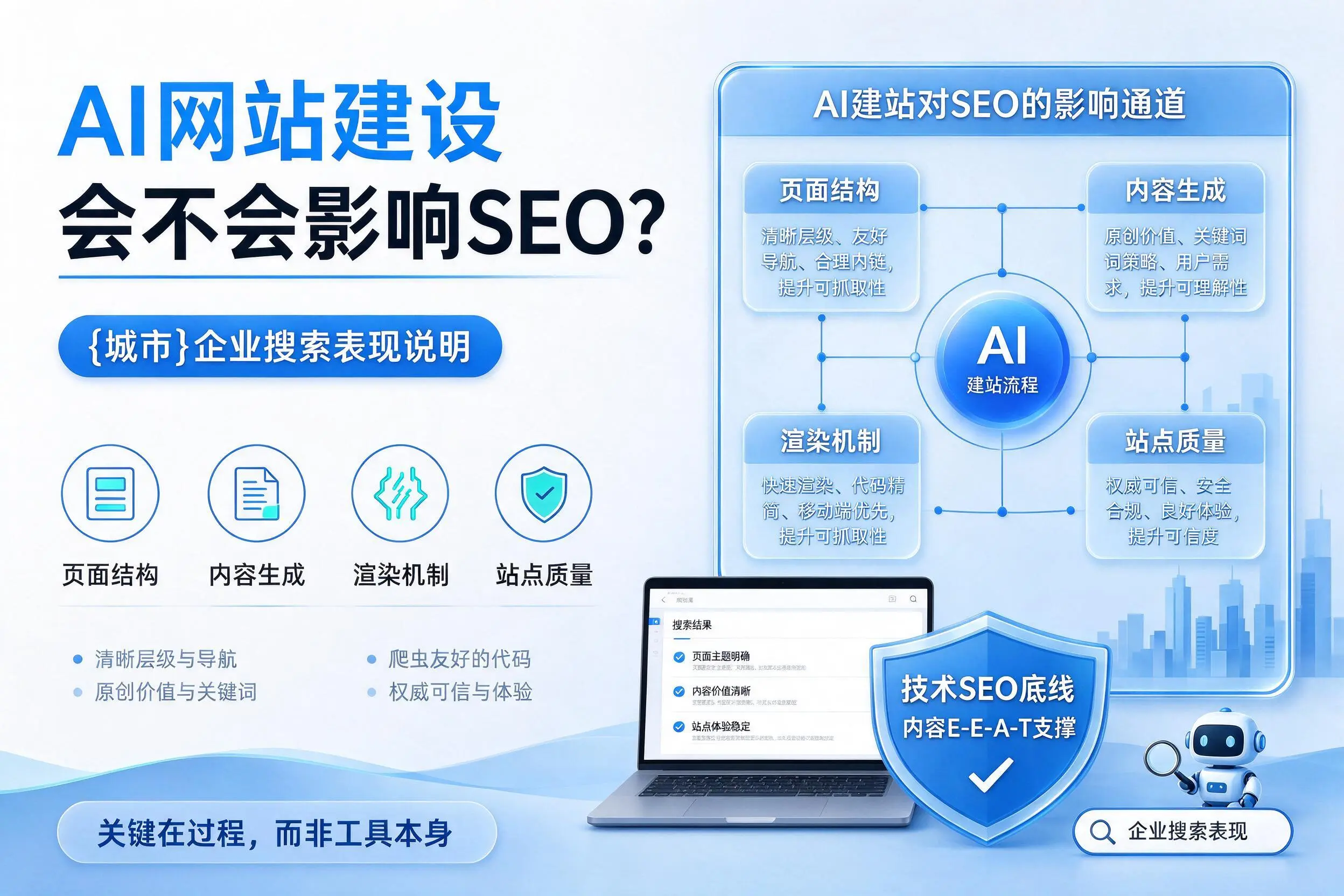 AI网站建设会不会影响SEO？德州企业搜索表现说明