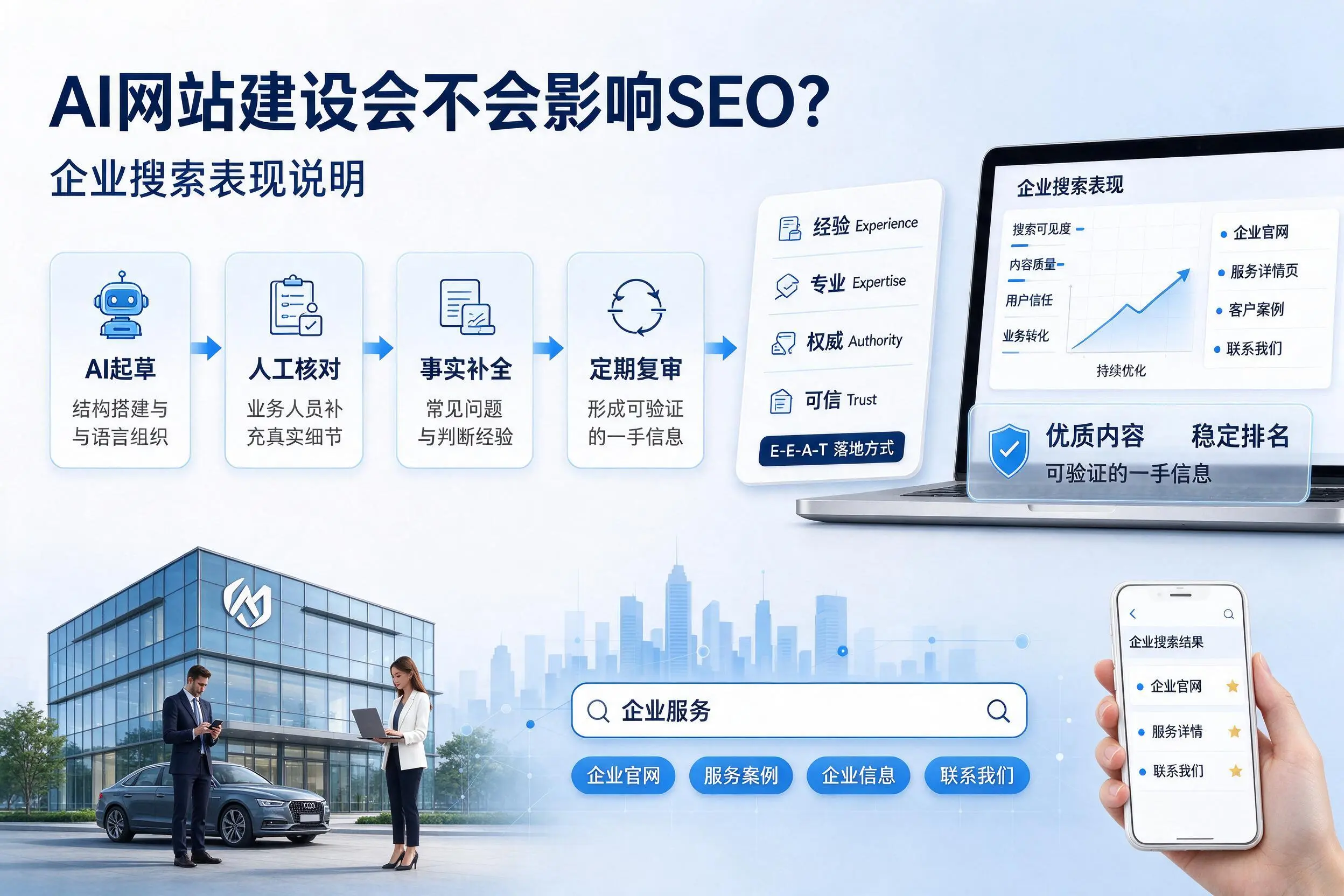 AI网站建设会不会影响SEO？德州企业搜索表现说明