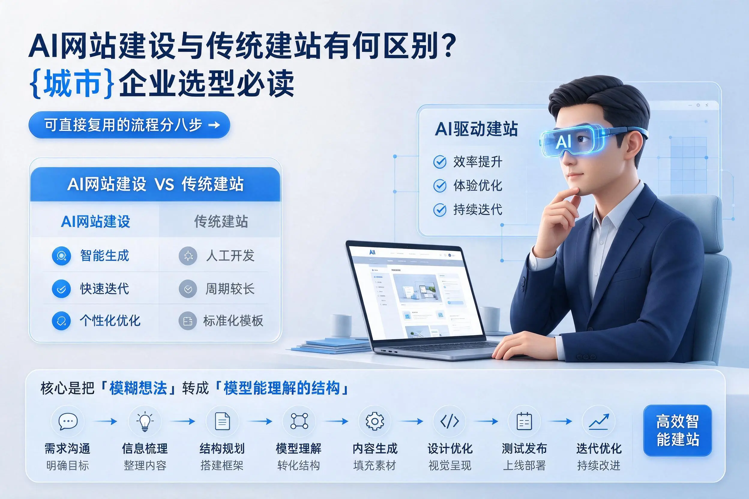 AI网站建设与传统建站有何区别？德州企业选型必读