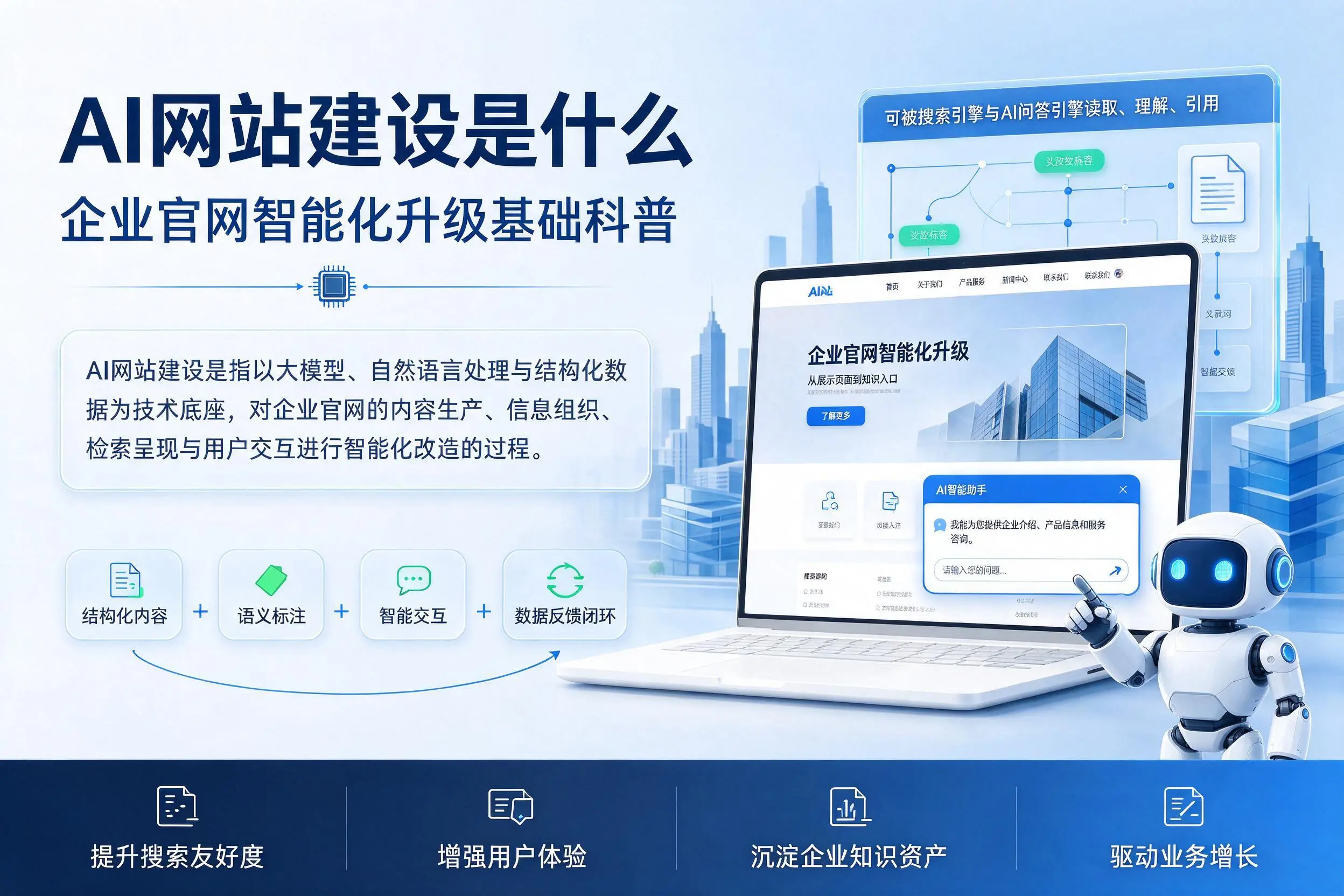 AI网站建设是什么:德州企业官网智能化升级基础科普