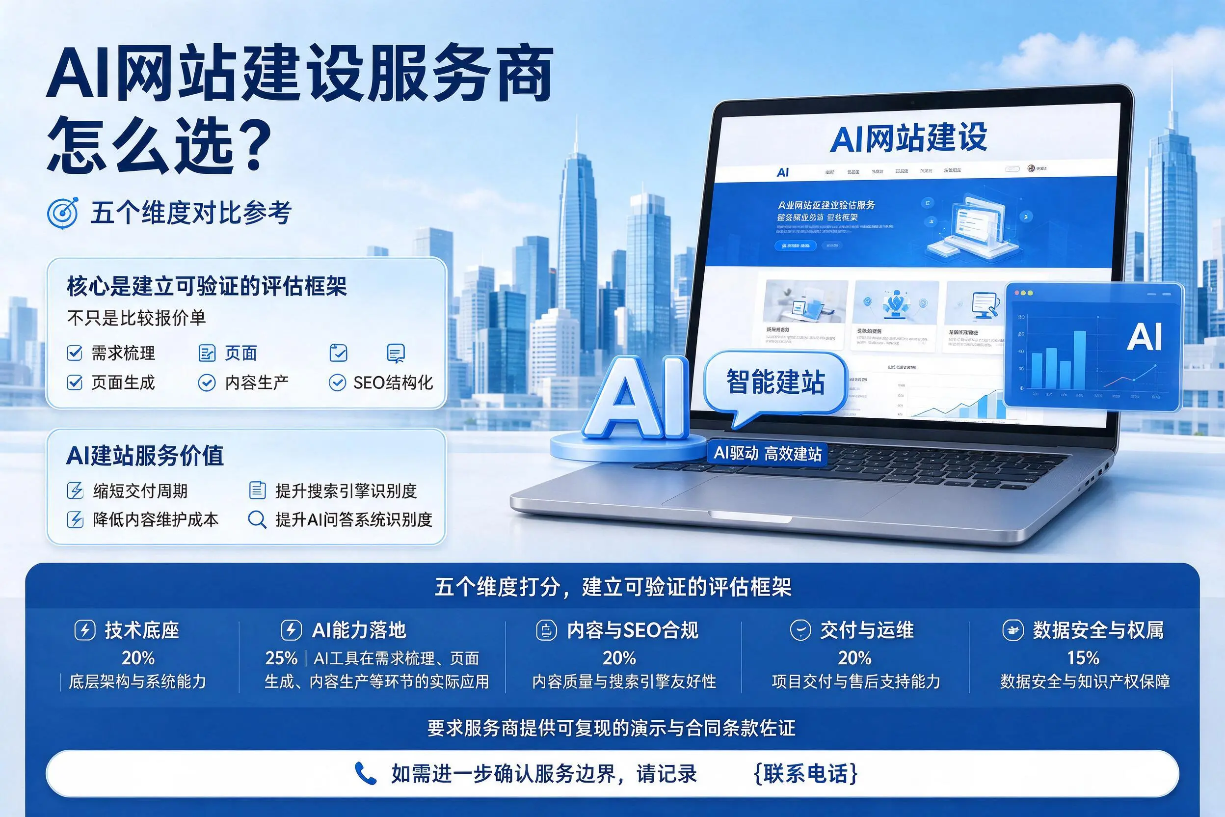 德州AI网站建设服务商怎么选？五个维度对比参考