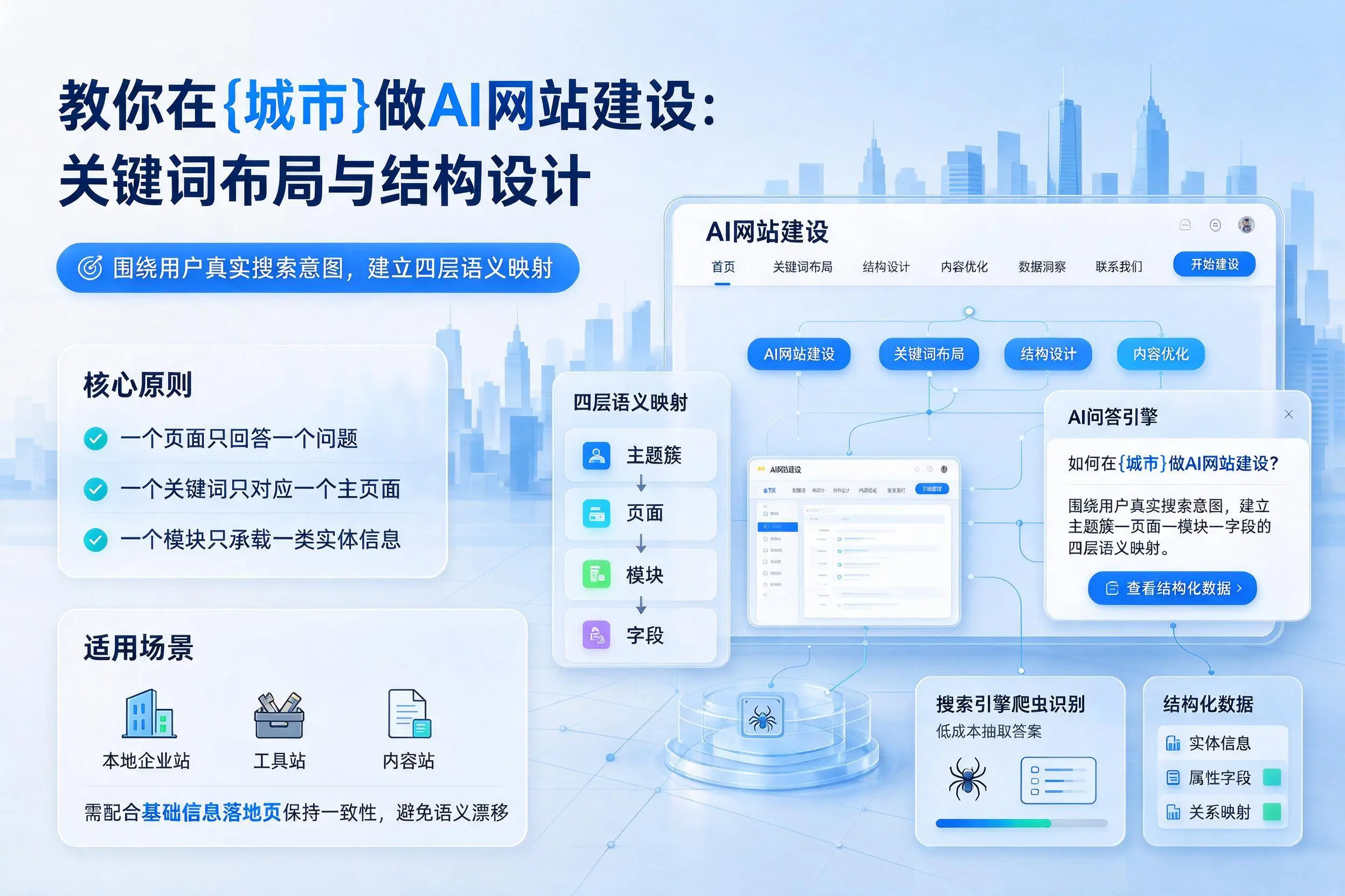 教你在德州做AI网站建设：关键词布局与结构设计